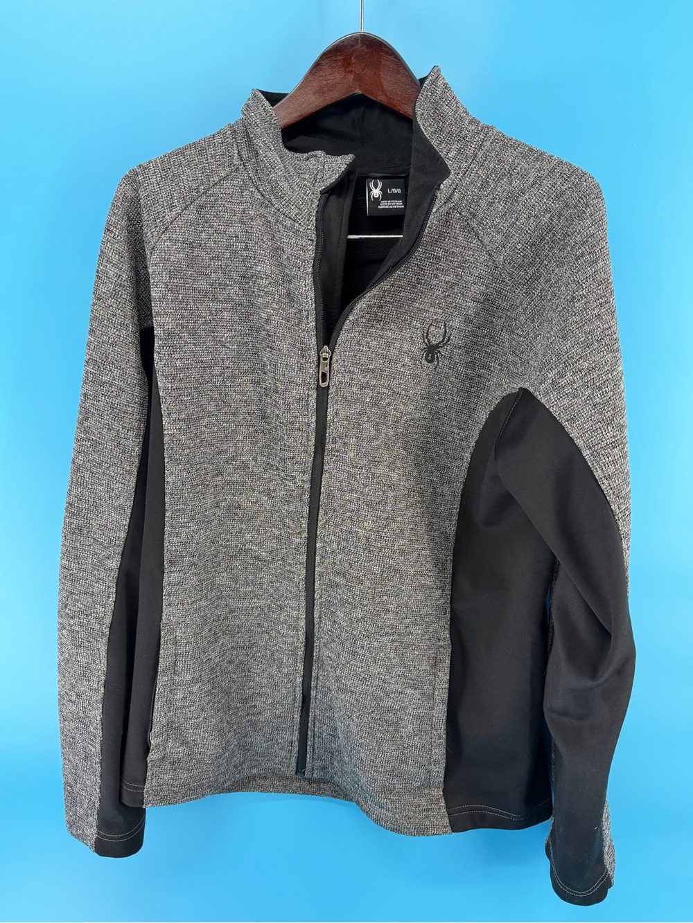 Spyder Black Jacket with Red Accent Tag